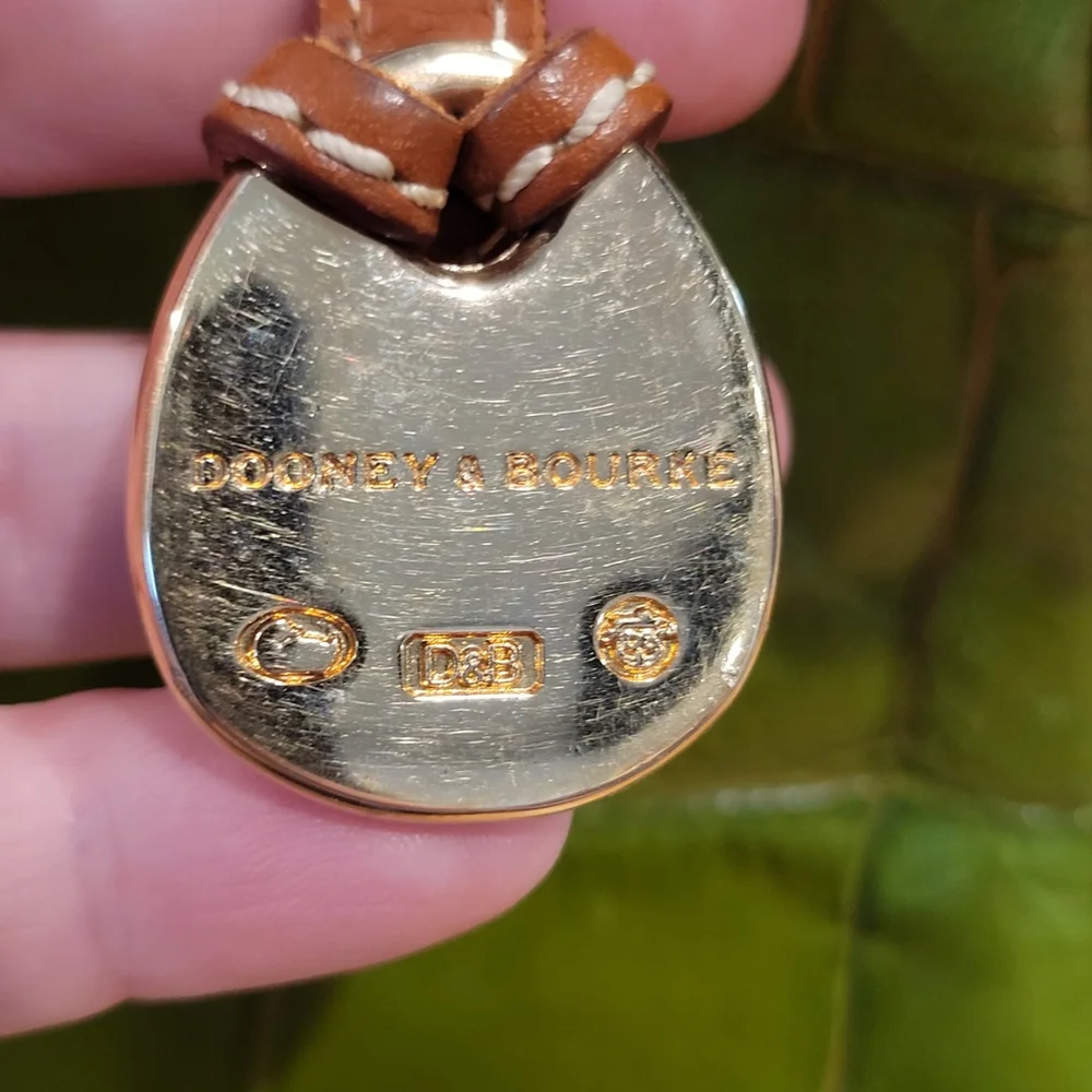 Dooney & Bourke Green Croc Embossed Leather Hobo Shoulder Bag Purse Vintage Y2K - Picture 15 of 16